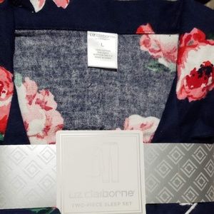 Liz Claiborne flowered pajamas